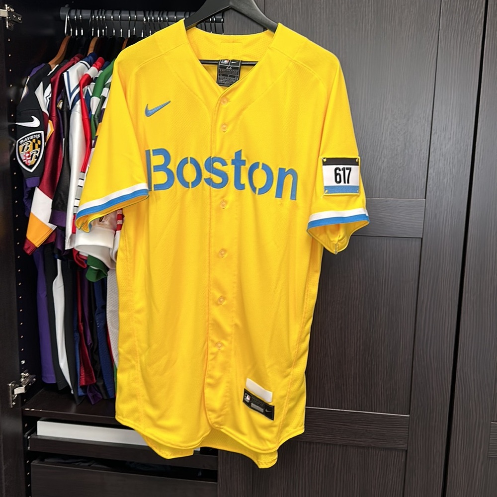 Boston Red Sox Rafael Devers Nike Gold City Connect Authentic MLB Jersey